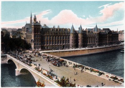 The Conciergerie and the Pont Neuf, Paris, c1900 by Unbekannt