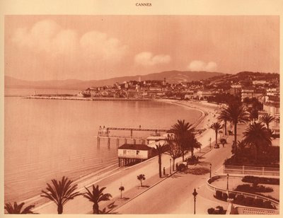 The Croisette and Mont Chevalier, Cannes by Unbekannt