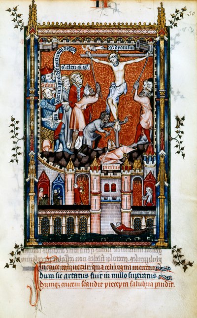 The Crucifixion of St Denis by Unbekannt
