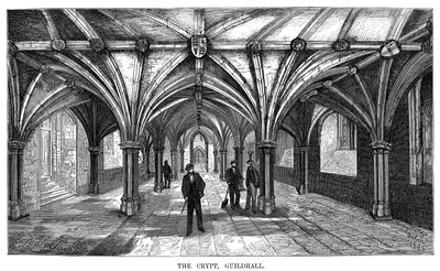 The Crypt, Guildhall, City of London by Unbekannt