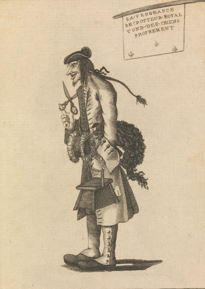 The Dog Barber, April 25, 1771 by Unbekannt