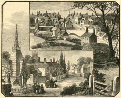 The Drinking Fountain. Street in Broseley, 1898 by Unbekannt