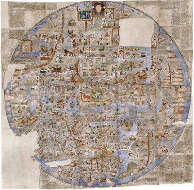 The Ebstorf Map, c. 1300 by Unbekannt
