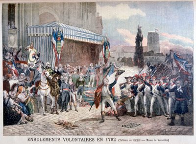 The Enrolment of Volunteers, 22nd July 1792 by Unbekannt