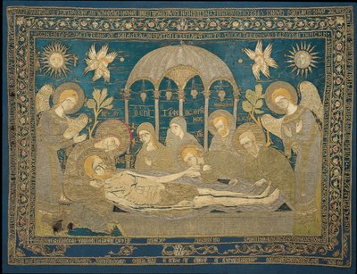 The Entombment Altar embroidery by Unbekannt