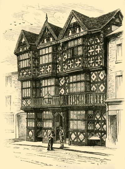 The Feathers Hotel, 1898 by Unbekannt