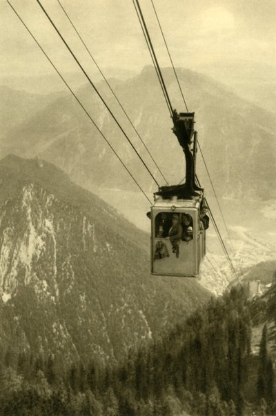 The Feuerkogel cable car, Upper Austria, c1935 by Unbekannt