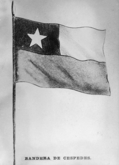 The Flag of Cespedes by Unbekannt