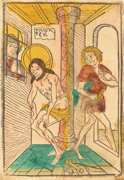 The Flagellation in the Presence of Mary by Unbekannt