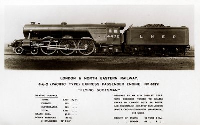 The Flying Scotsman Steam Locomotive by Unbekannt