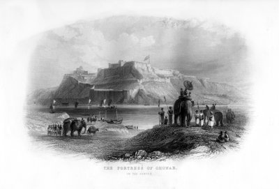 The Fortress of Chunar, India by Unbekannt