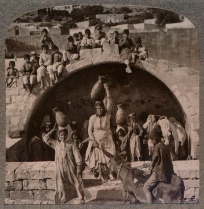 The Fountain of the Virgin, Nazareth, c1900 by Unbekannt