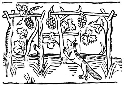 The Fox and the Grapes, 15th century, 1893 by Unbekannt