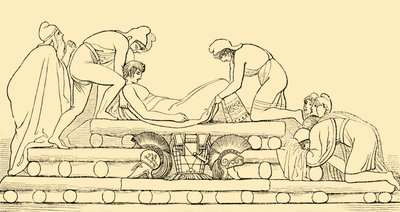 The Funeral of Hector by Unbekannt