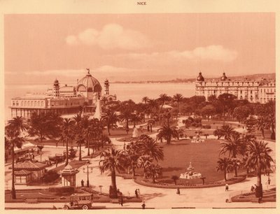 The Gardens Seen from the Casino, Nice by Unbekannt
