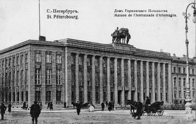 The German Embassy in Petersburg by Unbekannt