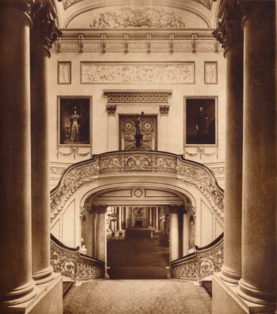 The Grand Staircase in Buckingham Palace by Unbekannt