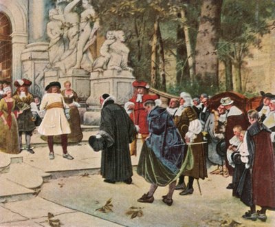 The Great Elector Receives Immigrants by Unbekannt