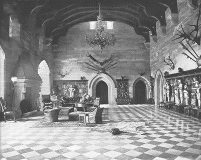 The Great Hall, Warwick Castle, Warwickshire, 1894 by Unbekannt