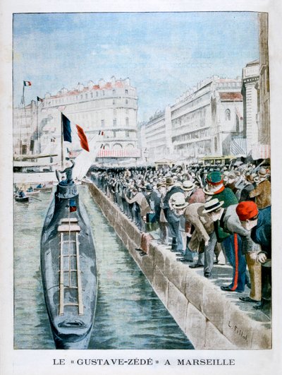 The Gustave-Zede arrives in Marseilles, 1901 by Unbekannt