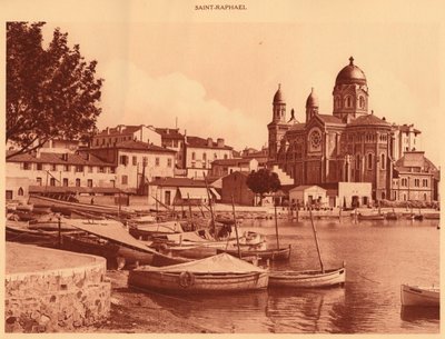 The Harbour and the Church, Saint Raphael, 1930 by Unbekannt