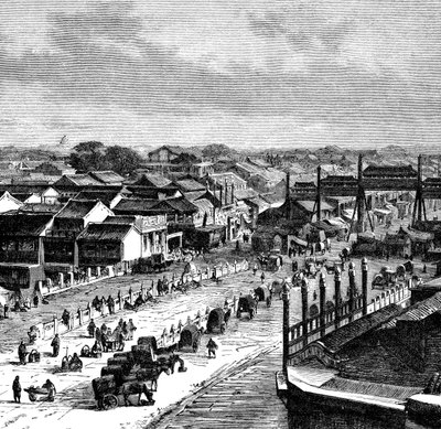 The High Street, Peking, c1890 by Unbekannt