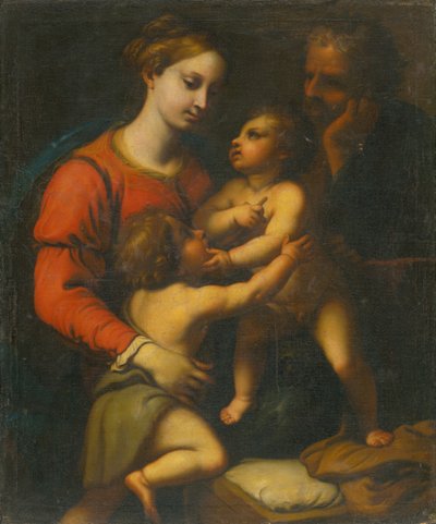 The Holy Family with Saint John the Baptist by Unbekannt