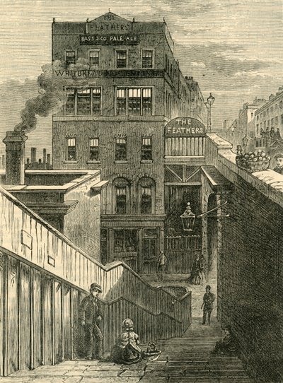 The Houses in Waterloo Bridge Road, c1878 by Unbekannt