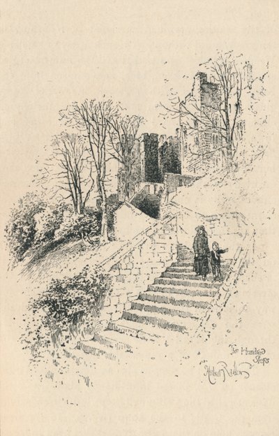 The Hundred Steps, 1895 by Unbekannt
