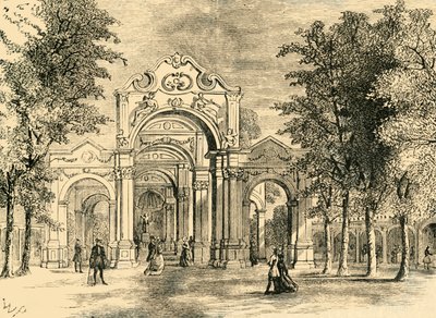 The Italian Walk, Vauxhall Gardens, c1878 by Unbekannt