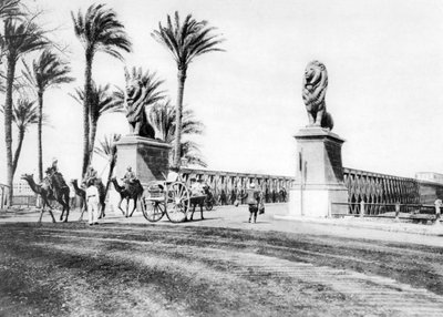 The Kasr-El-Nile Bridge, Cairo, Egypt, c. 1920s by Unbekannt