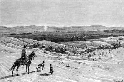 The Kizil-Kum Desert, Dussibal Wells, Asia by Unbekannt