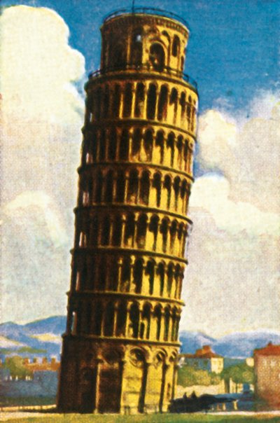 The Leaning Tower of Pisa by Unbekannt
