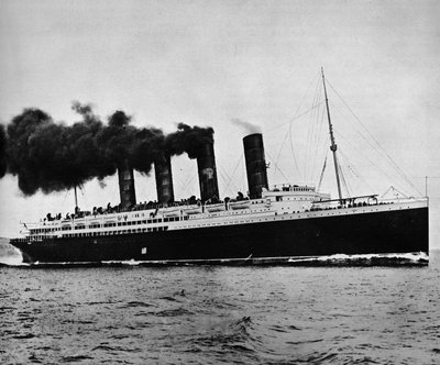 The Lusitania at Full Speed by Unbekannt