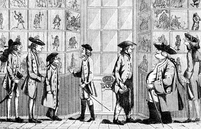The Macaroni Print Shop, 1772 by Unbekannt