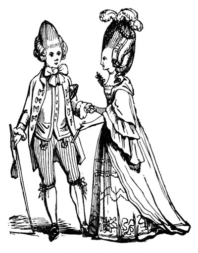 The Macaronies, 1772 by Unbekannt