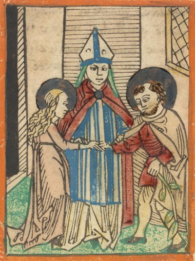 The Marriage of the Virgin by Unbekannt