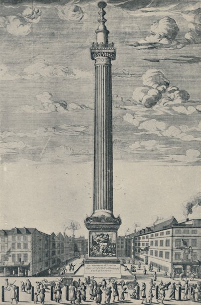 The Monument of London, c1685, 1920 by Unbekannt