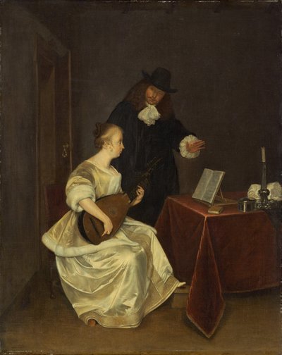 The Music Lesson, c. 1670 by Unbekannt