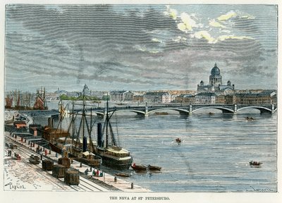 The Neva at St Petersburg, Russia by Unbekannt