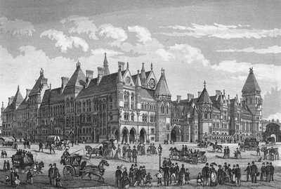 The New Law Courts, Westminster, London, c1878 by Unbekannt
