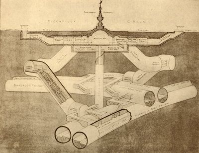 The New Piccadilly Circus Tube Station, 1930 by Unbekannt