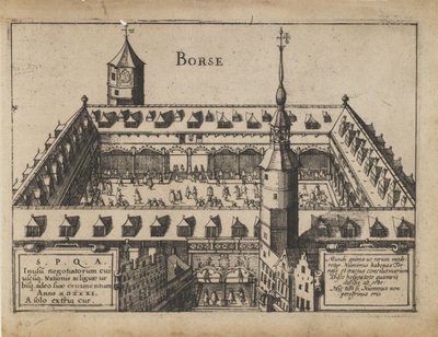 The Old Exchange in Antwerp by Unbekannt