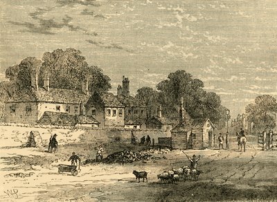 The Old Turnpike, Kensington, in 1820 by Unbekannt