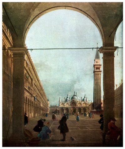 The Piazza, Venice by Unbekannt