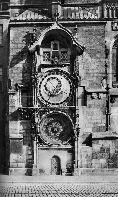 The Prague Astronomical Clock, Czechoslovakia by Unbekannt