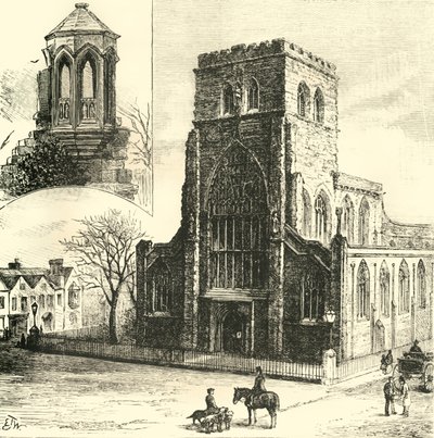 The Refectory Pulpit. The Abbey Church, 1898 by Unbekannt