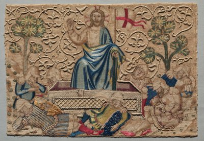 The Resurrection, from an Embroidered Altar Frontal, 1375-1400 by Unbekannt