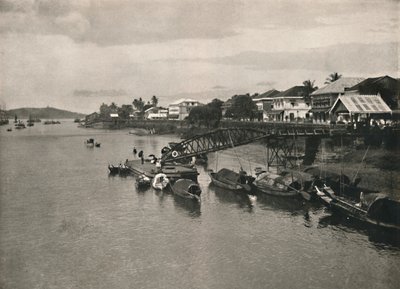 The River Bank and Strand Road, Moulmein, 1900 by Unbekannt