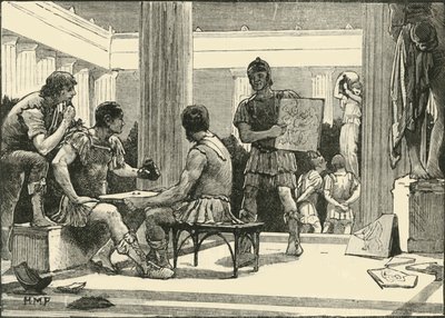 The Romans at Corinth, 1890 by Unbekannt